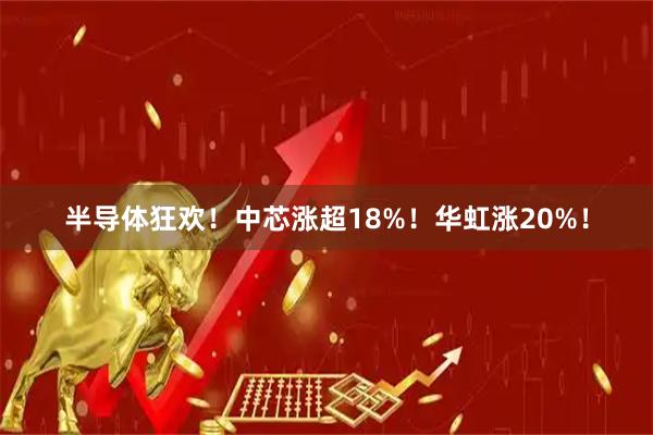 半导体狂欢！中芯涨超18%！华虹涨20%！